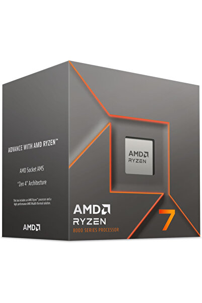 RYZEN 7 8700F 24MB 8çekirdekli VGA YOK AM5 65w Kutulu+Fansız