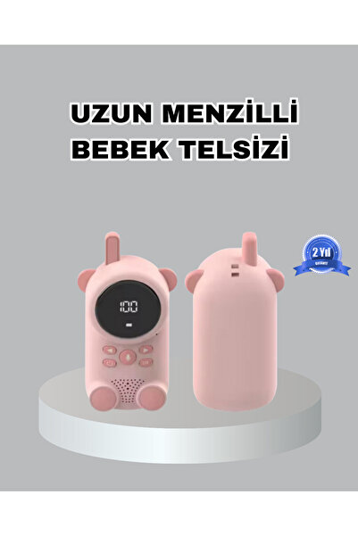 Fa Aksesuar Şarjlı Bebek Telsizi Uzun Mesafe 22 Kanal LCD Ekran VOX Modu 400 mAh