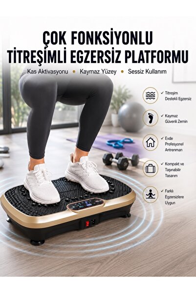 Evde Spor İçin Titreşimli Plate Fitness Platformu Yeni Nesil -