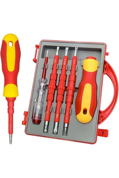 AZONEE 5 Piece Insulated Screwdriver, Screwdriver Set, Electrician Tools Kit ...