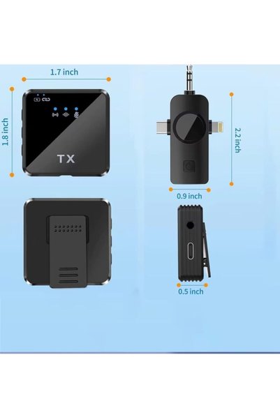 HEARTZ wireless microphone kablosuz yaka mikrofonu video youtube tiktok canlı yayın stüdyo mikrofon