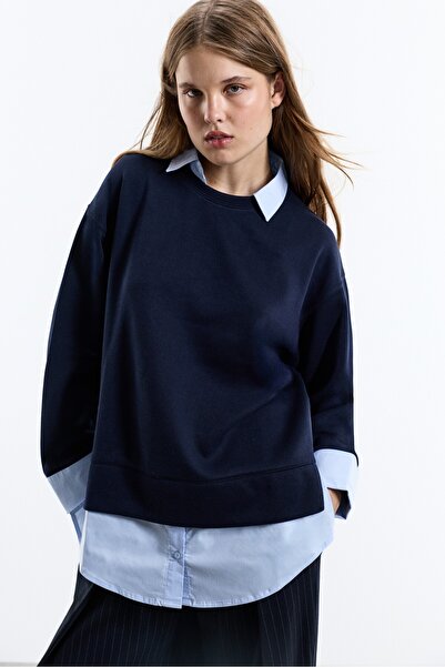 LEFTIES KADIN Gömlek görünümlü sweatshirt