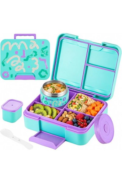 GENERAL Bento Lunch Box 2150ML for Kids & Adults, with Portable handle, Food ...