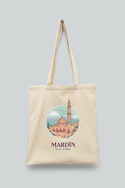 Bi Dünya Haber Ulu Camii - Mardin Türkiye Series Tote Bag Printed Cloth Bag