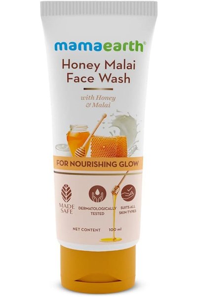 Mamaearth Honey Malai Face Wash with Honey & Malai For Nourishing Glow - 100 ml