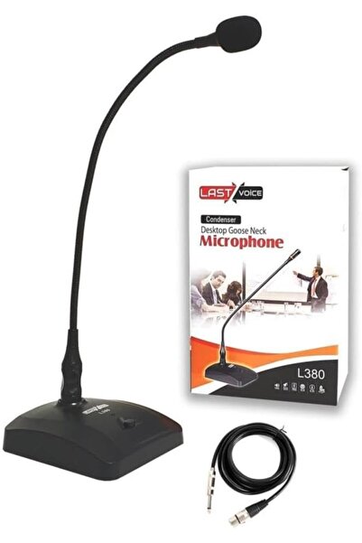 S moda Lastvoice L-380 Profesyonel Masa Mikrofon (Işıklı Kürsü Mikrofon)