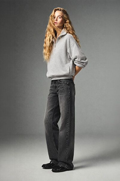 Ecrou Μαύρο τζιν παντελόνι με χαμηλή μέση