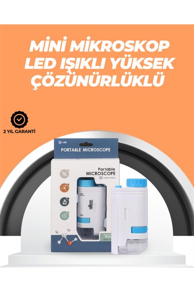 Skygo Portatif El Mikroskop – LED Işıklı, Aynı Anda Net Odaklama