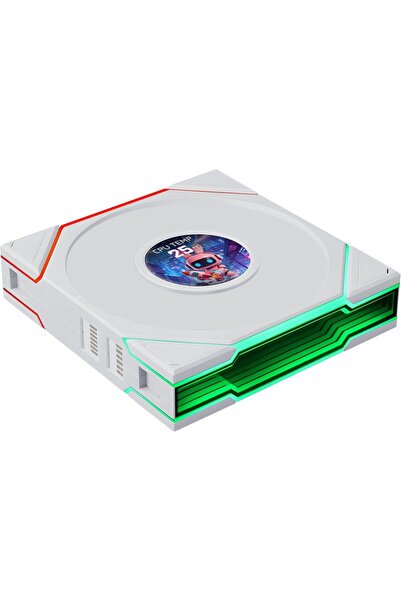 TAKYAKIŞTIR UNI FAN TL LCD FLEX Kablosuz, ARGB ve LCD Ekranlı - Reverse Blade Ters Kanatlı 120mm, Beyaz