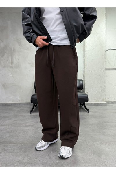 DIFRANSEL JEANS بدلة رياضية بنية اللون بقطعة واحدة مزدوجة الوجه