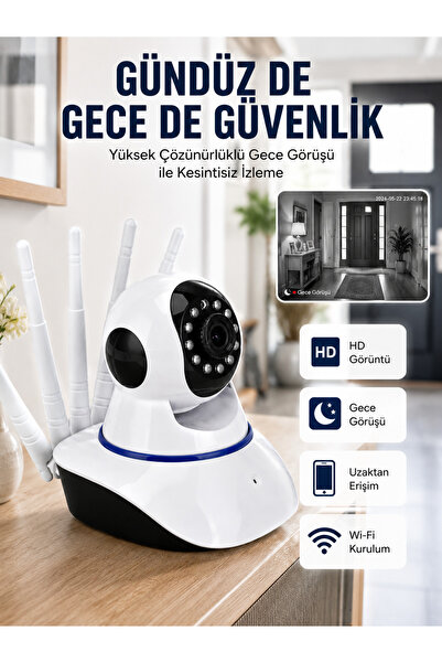 Güvenlik Kamerası Antenli Gece Görüşlü Sensörlü Harekete Duyarlı Yeni Nesil