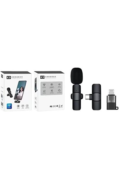 S moda PL-2702 K9 TYPE-C Girişli Bluetooth Bağlantılı Yaka Mikrofonu