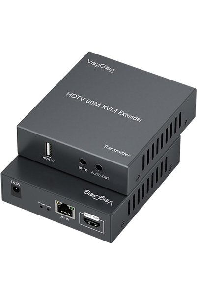 TAKYAKIŞTIR 1080P Full HD 60Hz HDMI KVM Extender 60 Metre CAT5E/6 HDMI Menzil Genişletici Uzatıcı