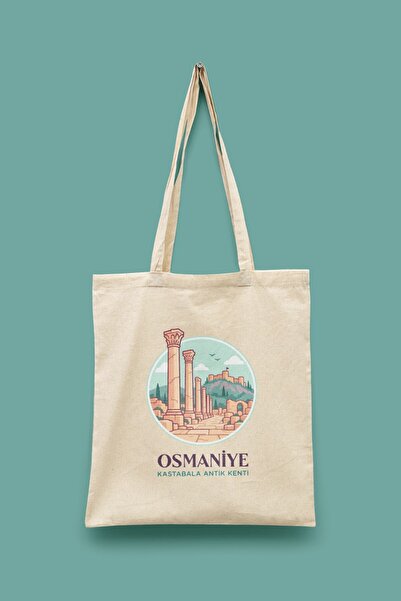 Bi Dünya Haber Kastabala Ancient Town - Osmaniye Turkey Series Tote Bag Print...