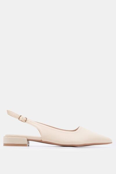 Luigi Γόβες slingback με μυτερή μύτη - Μπεζ - 40