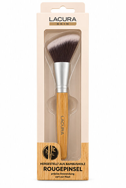 LACURA Pensulă pentru blush Skin, mâner din bambus, peri sintetici moi