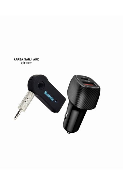 StepCo Araç İçi Bluetooth Müzik Kiti + Type-C PD Araç Şarjı Seti