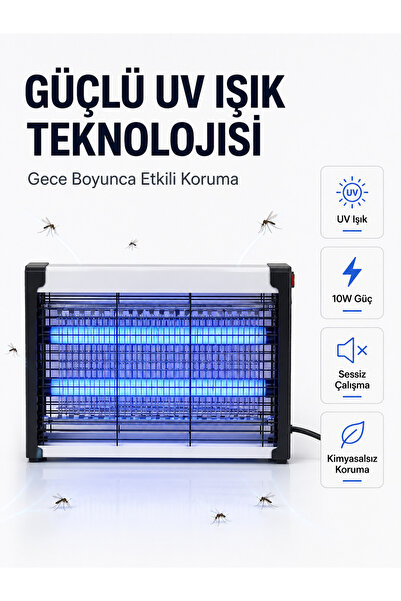 Elektrikli UV Böcek ve Sivrisinek Öldürücü Restoran, Kafe ve Ev Kullanımına Uygun