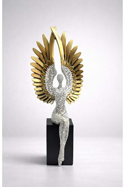 Dumco Figurina Angelica cu Strass Aripi de Lumină DM-QMH20215-62A/Silver
