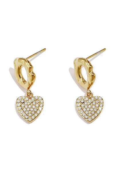 OEM Кристална висулка Cercei Heart Swing, от неръждаема стомана, със циркон