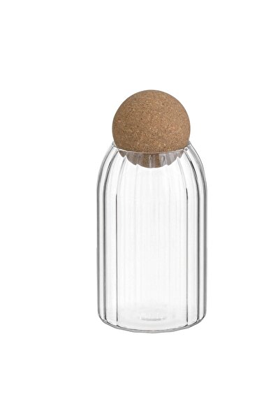 OEM Borcan sticlă 770 ml cu capac plută – depozitare decorativă pentru ingred...
