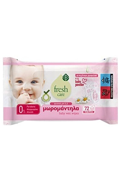 OEM Servetele Umede cu Extract de Musetel & Aroma Baby Powder - 72buc