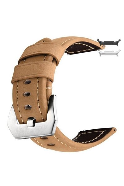 VD VERY DREAM Curea din piele compatibilă cu Samsung Galaxy Watch8 44mm, Kaki