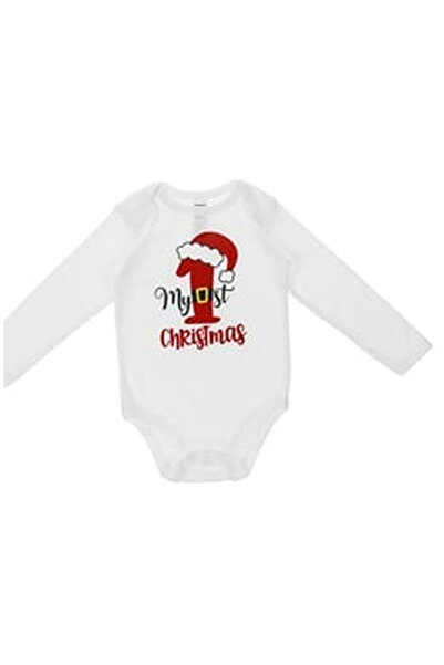 OEM Body din Bumbac pentru Bebelusi "My 1st Christmas"""
