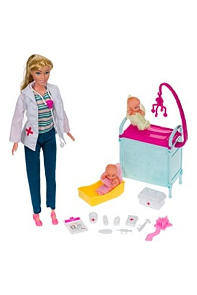 OEM Papusa Medic Pediatru cu 2 Bebelusi
