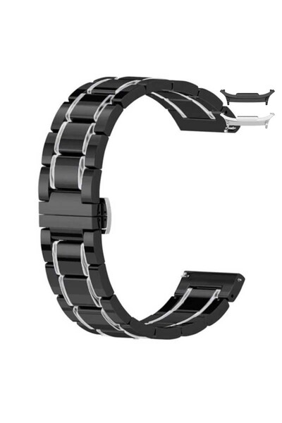 VD VERY DREAM Ceramic strap, compatible with Samsung Galaxy Watch8 44mm, Blac...