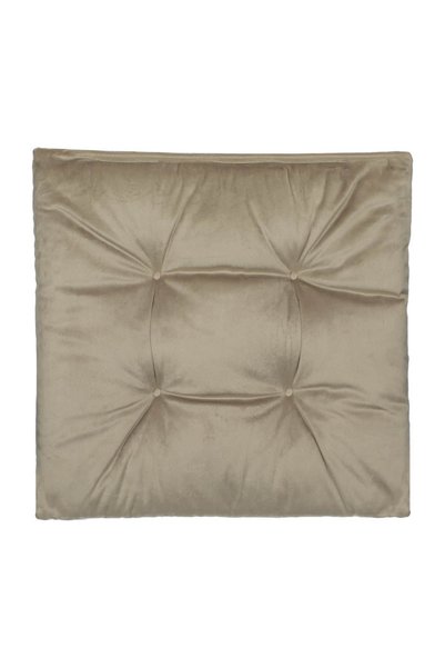 OEM Pernă scaun Decorativa bej Velvet 40x40cm – textură moale și confort pent...