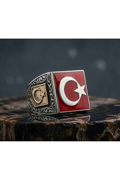 MİNELİ KARE AYYILDIZ YÜZÜK