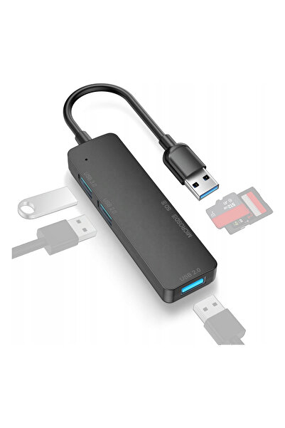 Tradebit 4 în 1 USB 3.0 2.0 5Gbps Hub Stație de andocare Cititor de carduri M...