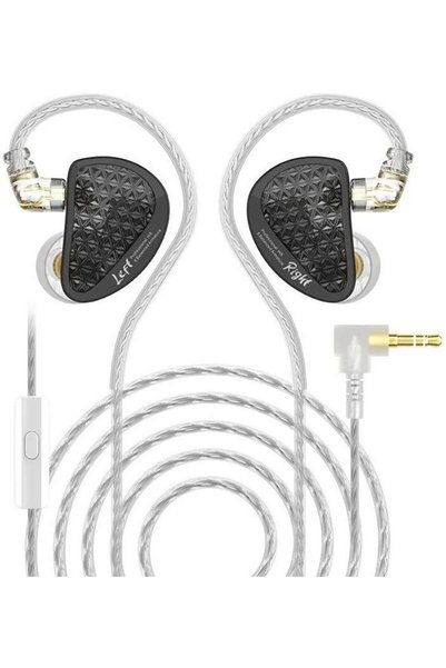 KZ Ακουστικά Εντός Αυτιού Hi-Fi - AS16 Pro - Μικρόφωνο, Μαύρο - (6.01.02.0230)