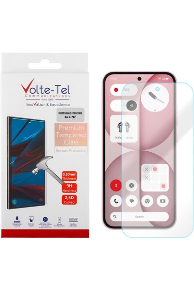 Volte-Tel Σκληρυμένο Γυαλί Nothing Phone 4a 6.78 ιντσών 9H 0.30 χιλιοστά 2.5D...