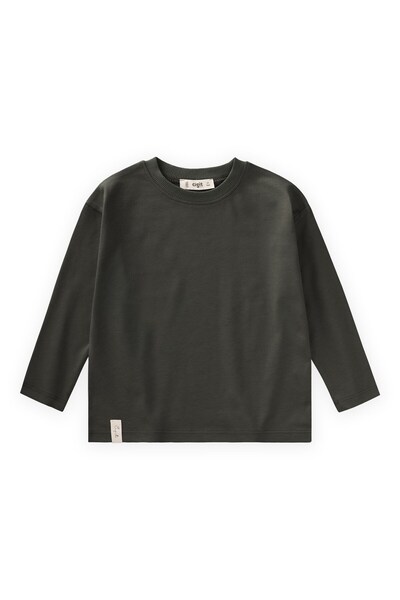 Cigit Εποχιακό Βασικό T-Shirt για 8-12 ετών Χακί Πράσινο