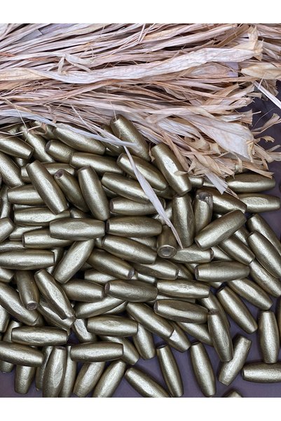 Fiolimore 12 mm Imported Barley Model Gold Yellow Wooden Beads Hole Diameter 3mm (25 Gr 45 Pieces) Bag Jewelry Bracelet