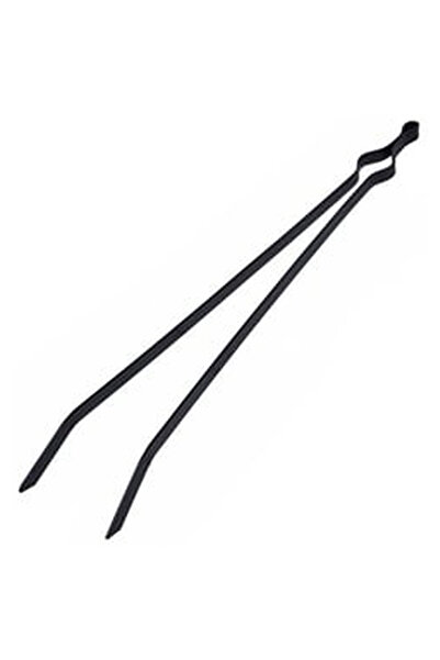 OEM Black Metal Fireplace Tongs 64cm