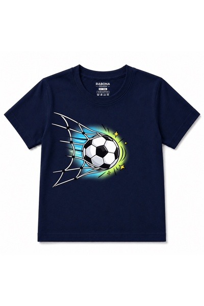 Rabona Fashion Tricou pentru copii cu grafică  "Netbreaker " și poartă de fotbal