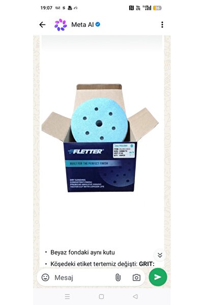 Flletter 100 adet 150mm 120kum zımpara