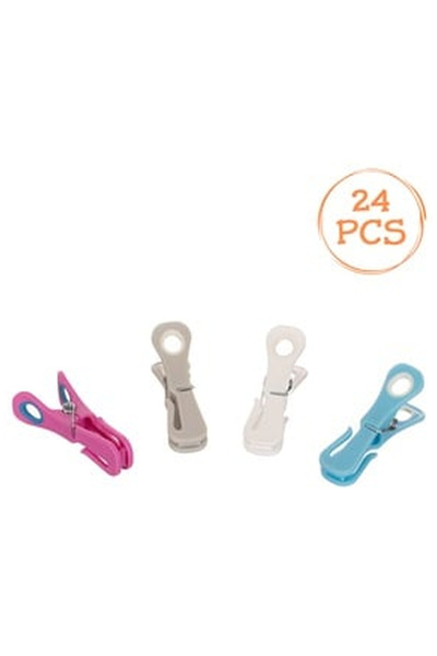 OEM Γάντζοι με μαλακή λαβή & γάντζος ρούχων 8cm - 24 τεμάχια