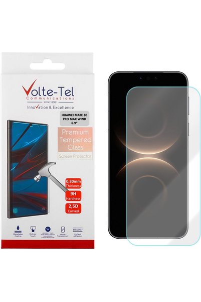 Volte-Tel Σκληρυμένο Γυαλί Huawei Mate 80 Pro Max Wind 6.9 ιντσών 9H 0.30 χιλ...