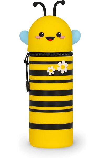 Legami Kawaii 2 in 1 Soft Silicone Panda Shape School Pencil Case Desk Pencil...