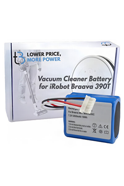 Tradebit Acumulator pentru iRobot Braava 390T Mint 5200C 2500 mAh 7.2V Ni-Mh