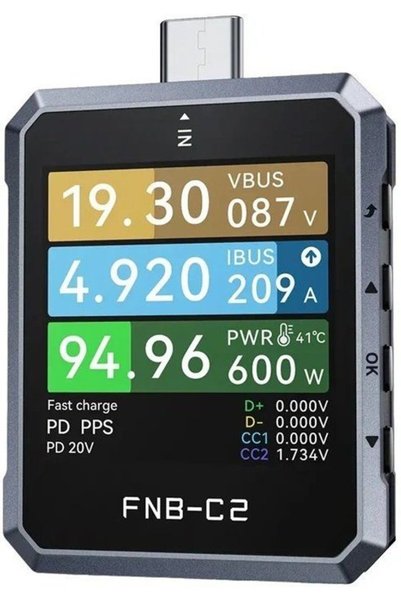 FNIRSI Ελεγκτής USB - (FNB-C2)