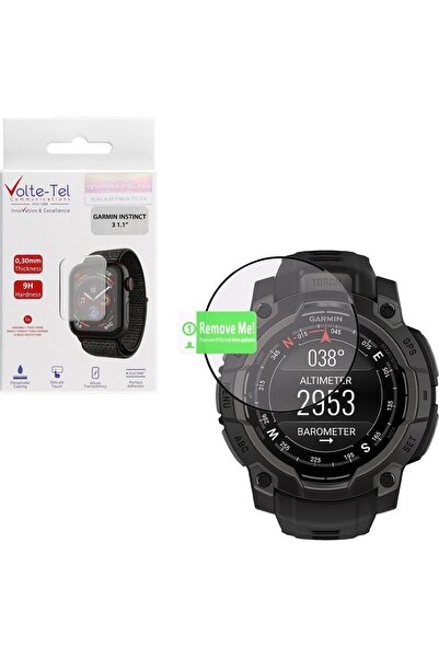 Volte-Tel Πλέξι Γυαλί Σκληρυμένο Garmin Instinct 3 50mm 3D Άκρη 1.1 ίντσες 0....