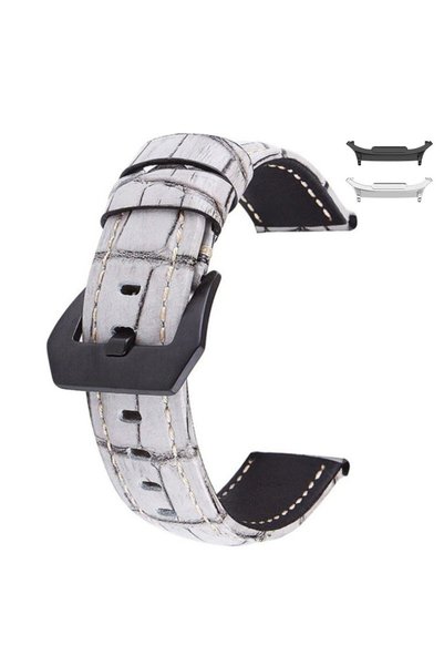 VD VERY DREAM Curea din piele, compatibilă cu Samsung Galaxy Watch8 44mm, Alb...