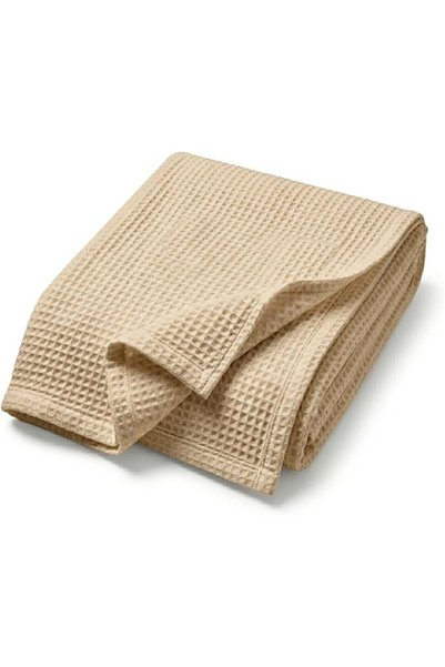 EBREEZZ Premium Waffle Blanket, Cotton, 160x230 cm, 280 GSM Beige color (Beige)
