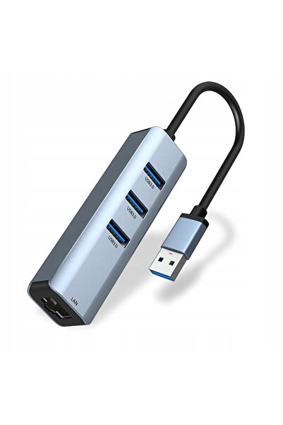 Tradebit ADAPTOR HUB USB 3.0 LAN ETHERNET RJ45 GIGABIT 1000 Mbps