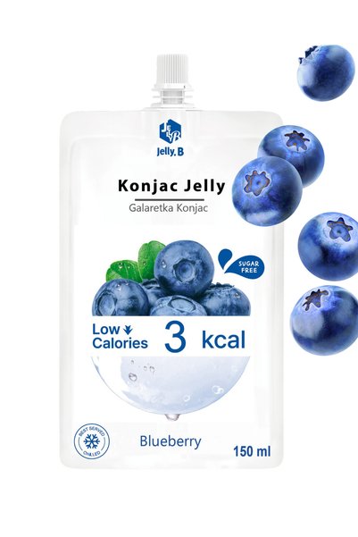 JELLY Ketojenik Konjac Jöle (jelly) Yaban Mersini Aromalı Düşük Kalorili Atış...